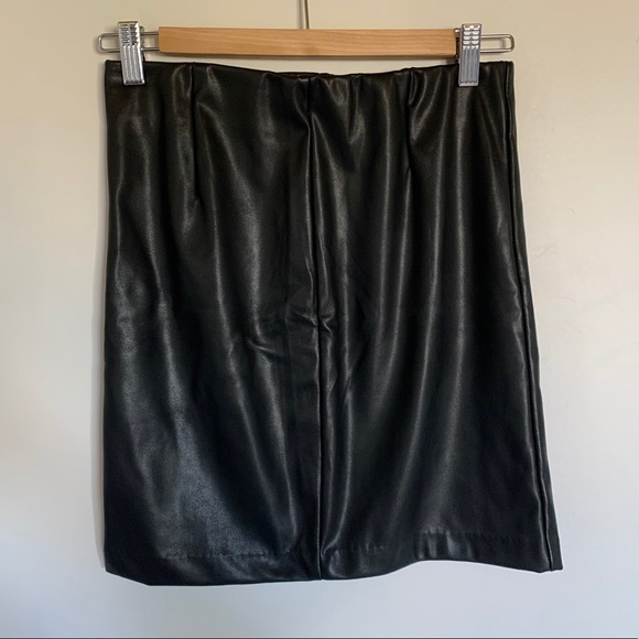DYNAMITE Faux Leather Mini Skirt - Picture 3 of 5